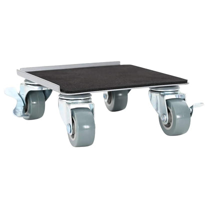 Furniture Rollers 4 pcs with Lifter 13.5x13.5x6 cm Steel 1300 kg