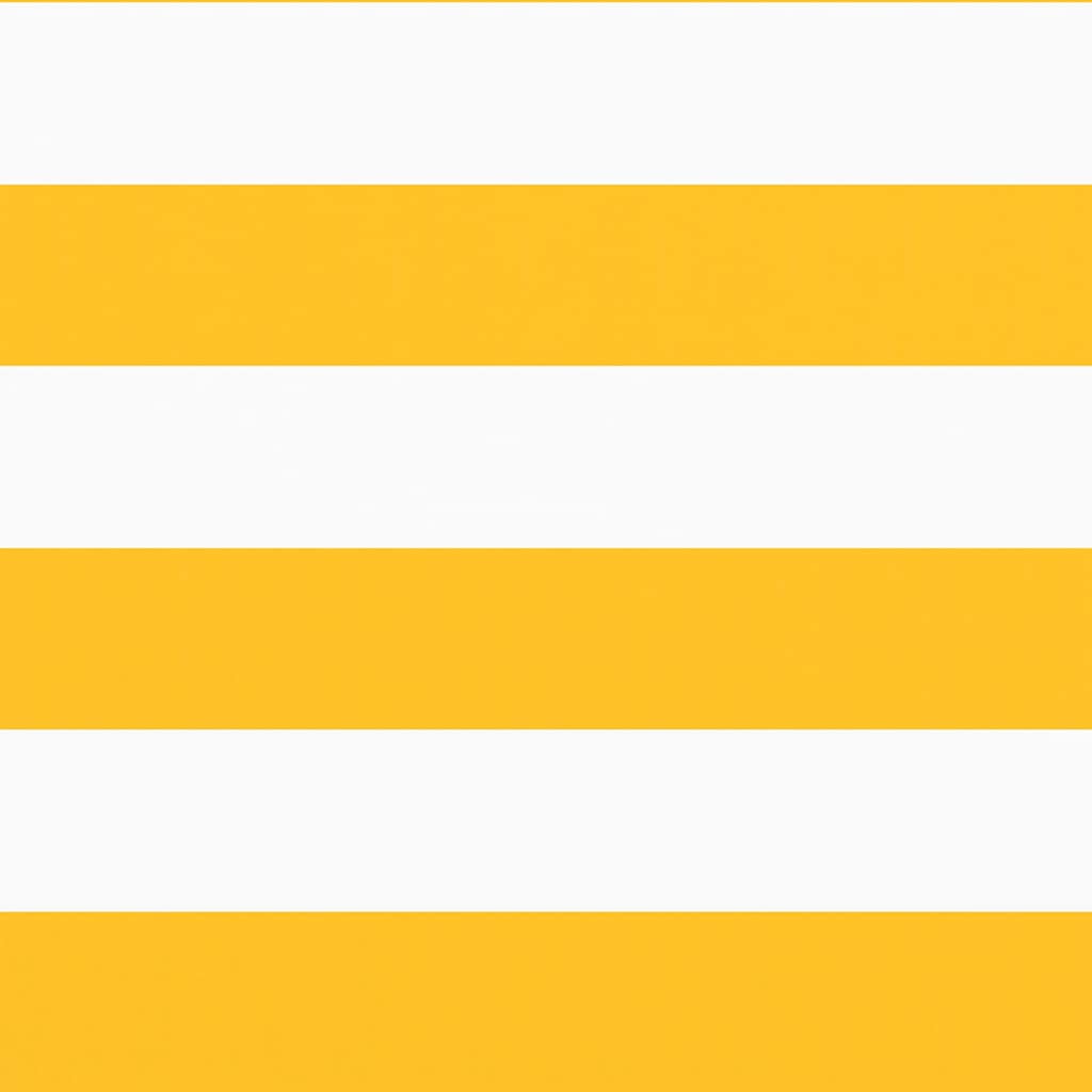 Balcony Screen Yellow and White Stripe 75x700 cm