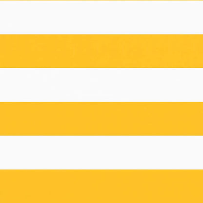 Balcony Screen Yellow and White Stripe 75x700 cm
