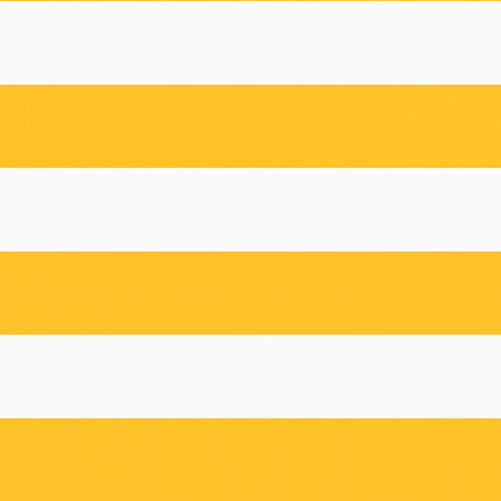 Balcony Screen Yellow and White Stripe 75x1000 cm