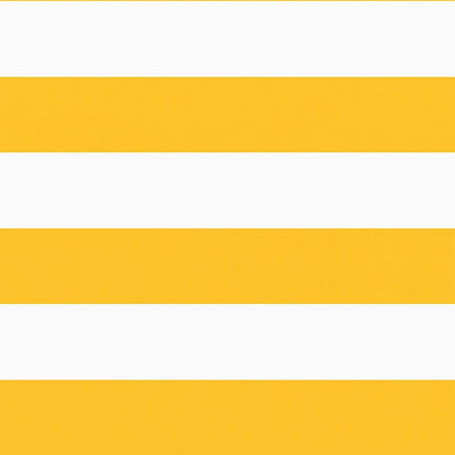 Balcony Screen Yellow and White Stripe 120x800 cm