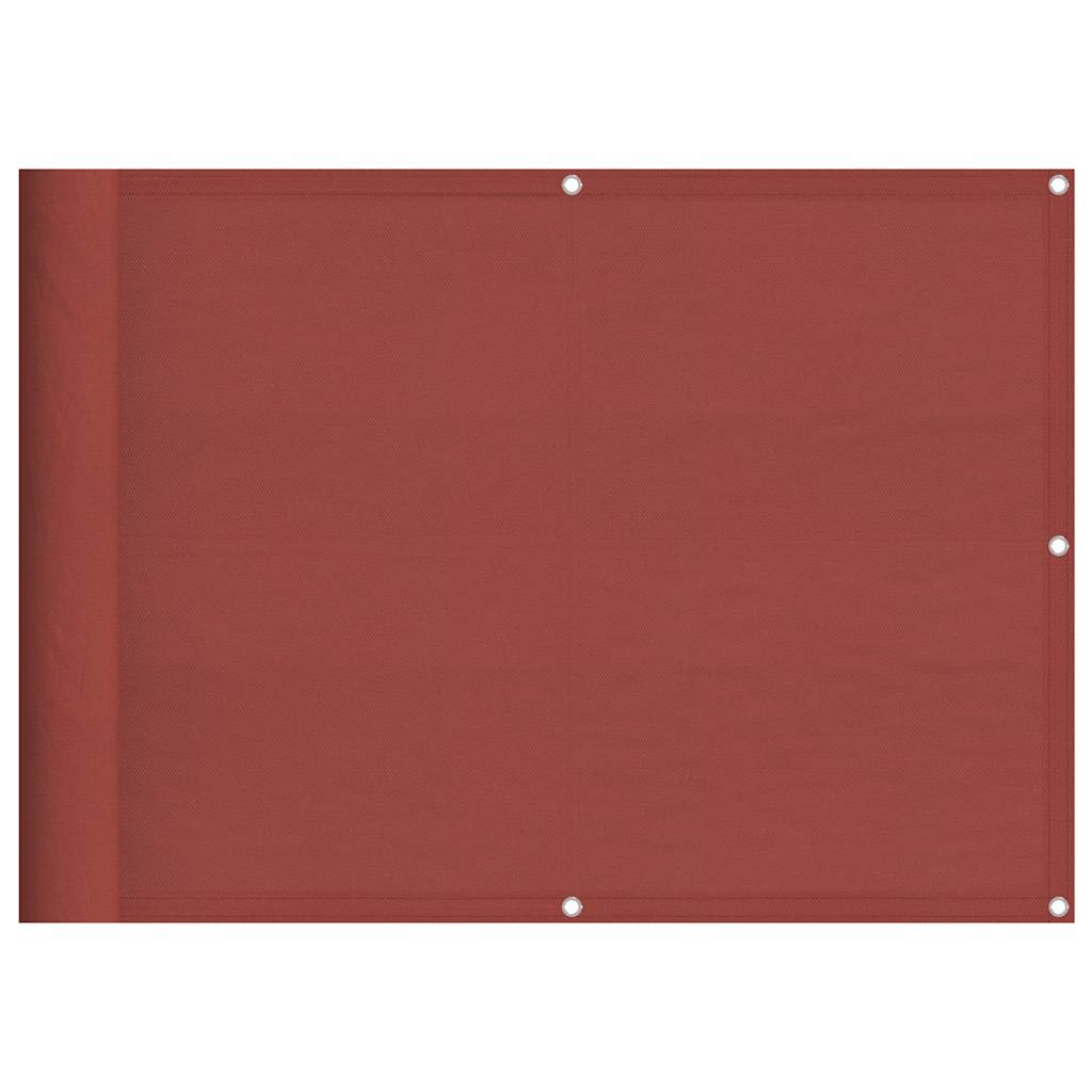Balcony Screen Terracotta 75x1000 cm 100% Polyester Oxford