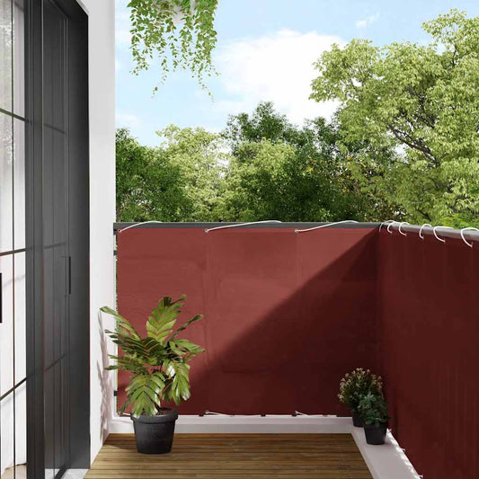 Balcony Screen Terracotta 120x1000 cm 100% Polyester Oxford