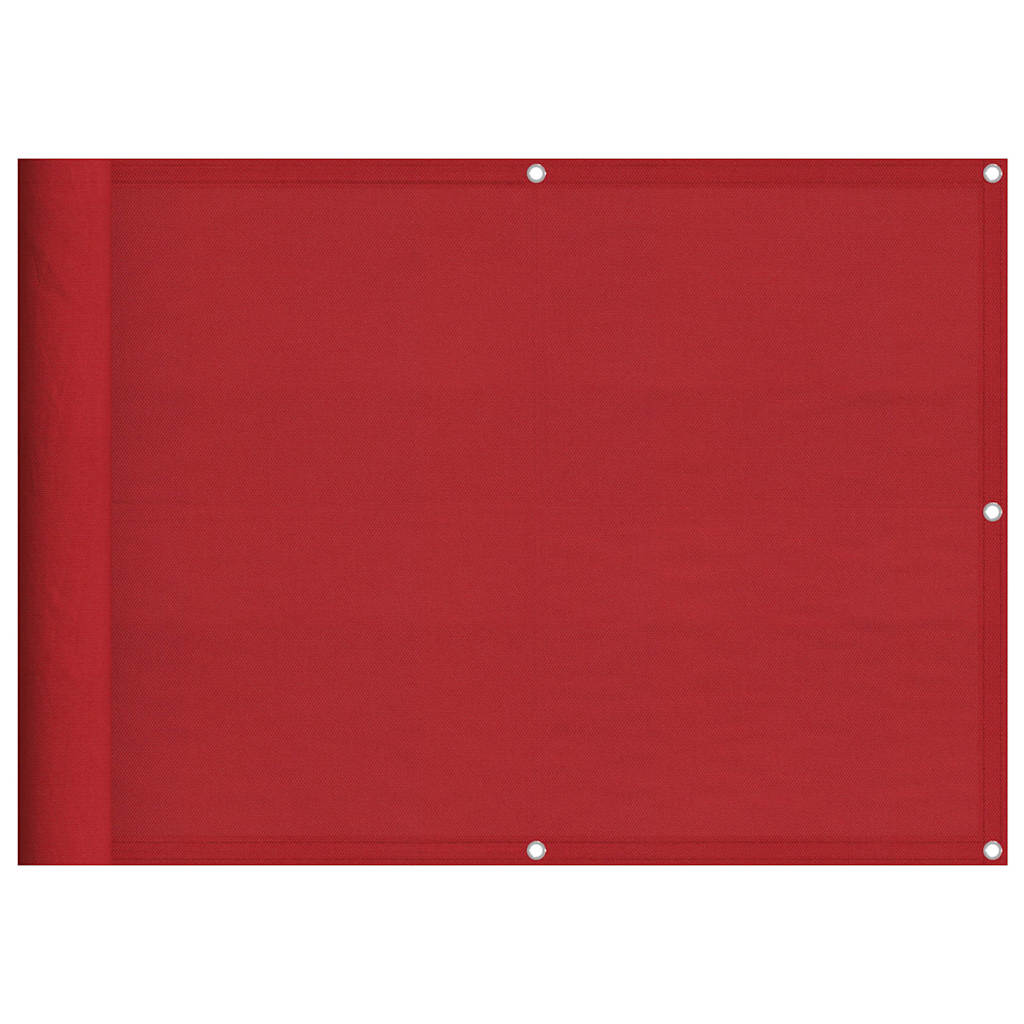 Balcony Screen Red 75x700 cm 100% Polyester Oxford