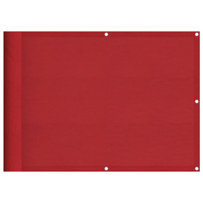 Balcony Screen Red 75x700 cm 100% Polyester Oxford