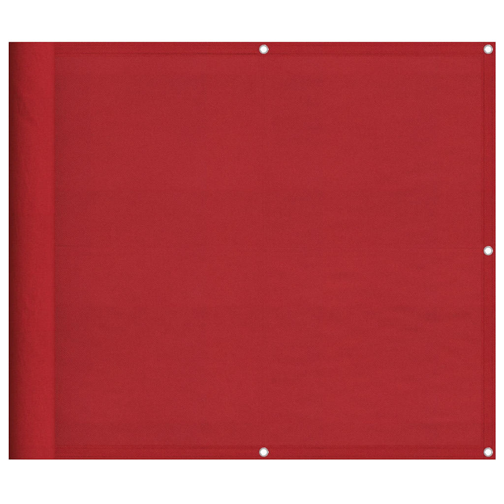 Balcony Screen Red 90x700 cm 100% Polyester Oxford