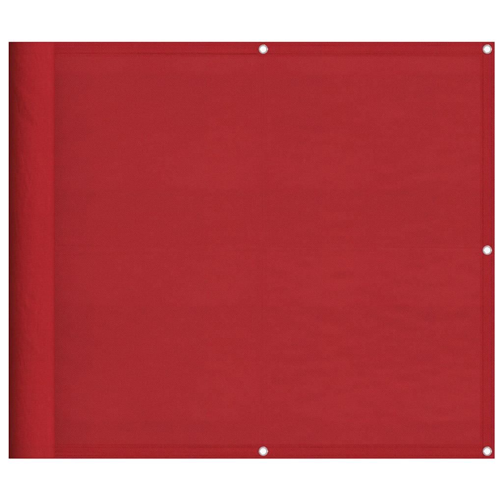 Balcony Screen Red 90x800 cm 100% Polyester Oxford