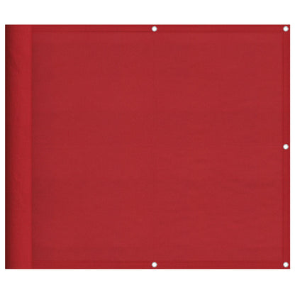 Balcony Screen Red 90x800 cm 100% Polyester Oxford