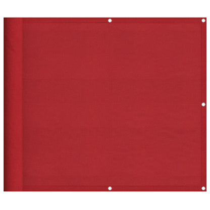 Balcony Screen Red 90x1000 cm 100% Polyester Oxford