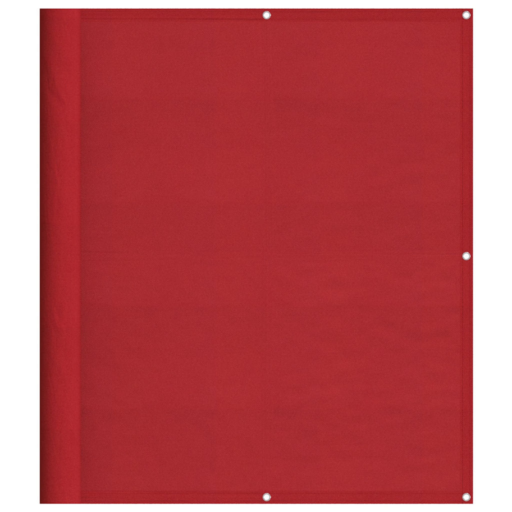 Balcony Screen Red 120x800 cm 100% Polyester Oxford