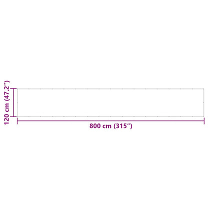 Balcony Screen Red 120x800 cm 100% Polyester Oxford