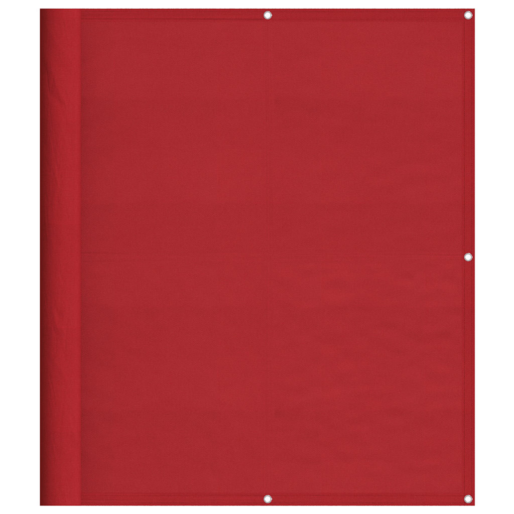 Balcony Screen Red 120x1000 cm 100% Polyester Oxford