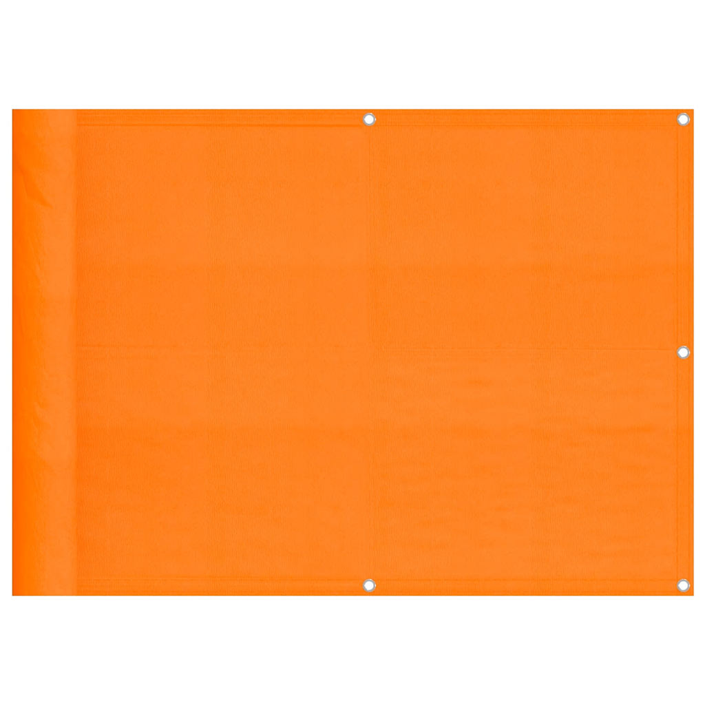 Balcony Screen Orange 75x1000 cm 100% Polyester Oxford