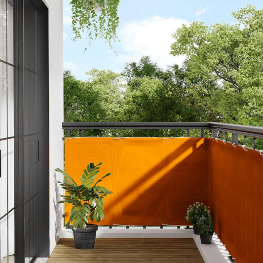 Balcony Screen Orange 90x700 cm 100% Polyester Oxford