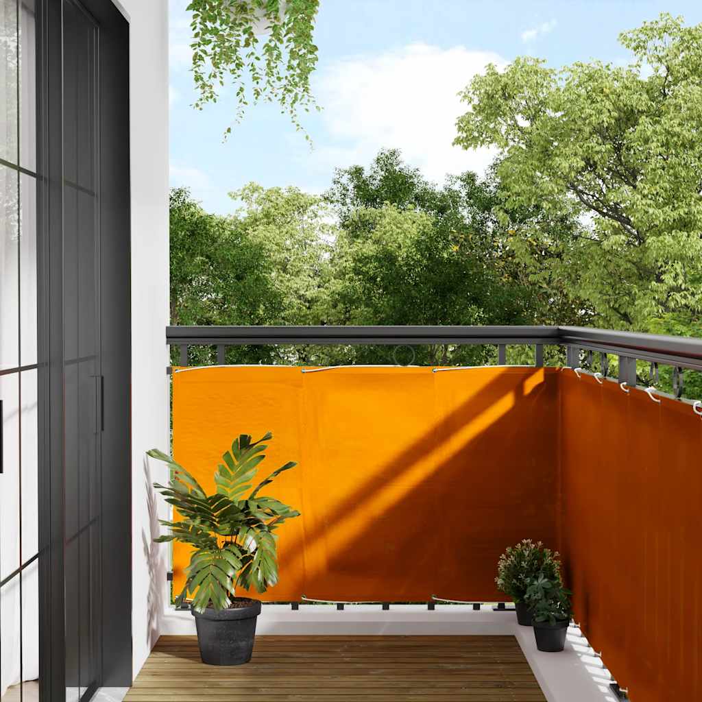 Balcony Screen Orange 90x1000 cm 100% Polyester Oxford