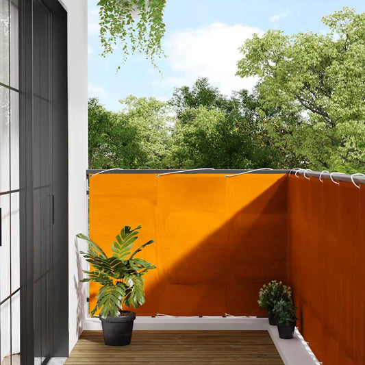 Balcony Screen Orange 120x1000 cm 100% Polyester Oxford