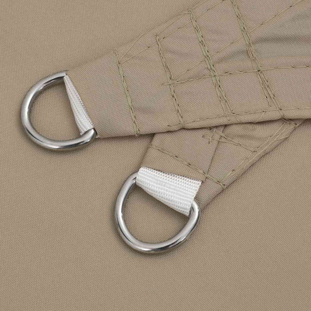 Sun Shade Sail Taupe 2x2x2 m 100% Polyester Oxford