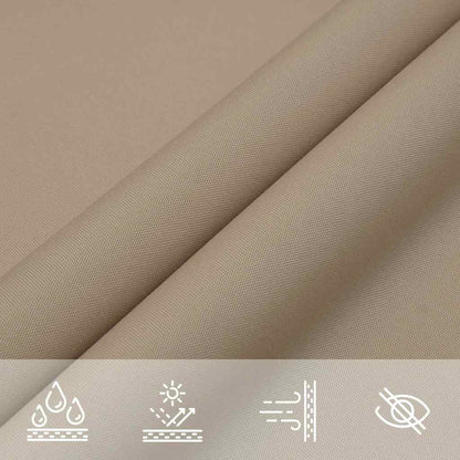 Sun Shade Sail Taupe 7x5x5 m 100% Polyester Oxford