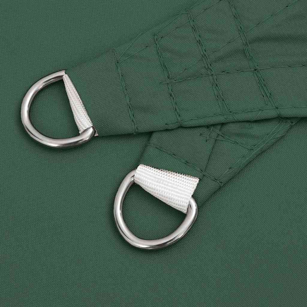 Sun Shade Sail Dark Green 7x5x5 m 100% Polyester Oxford