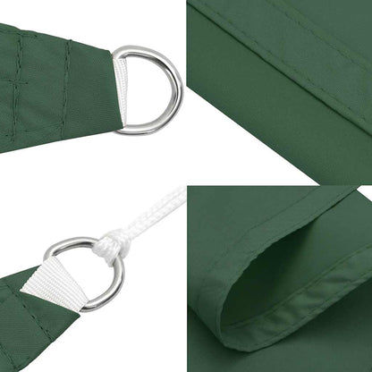 Sun Shade Sail Dark Green 7x5x5 m 100% Polyester Oxford