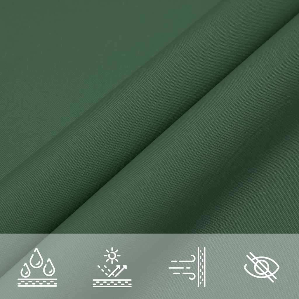 Sun Shade Sail Dark Green 7x5x5 m 100% Polyester Oxford