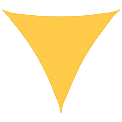 Sun Shade Sail Yellow 2x2x2 m 100% Polyester Oxford