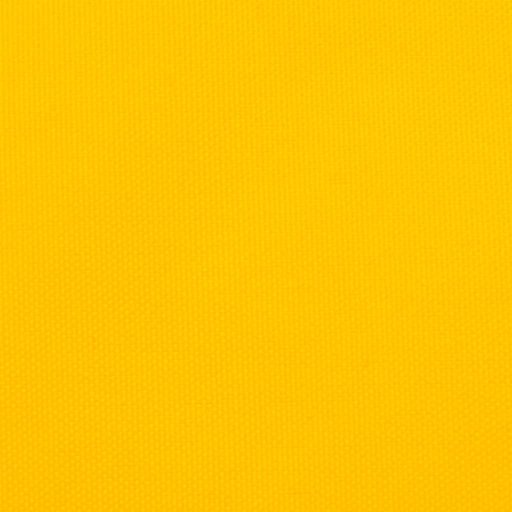 Sun Shade Sail Yellow 7x5x5 m 100% Polyester Oxford