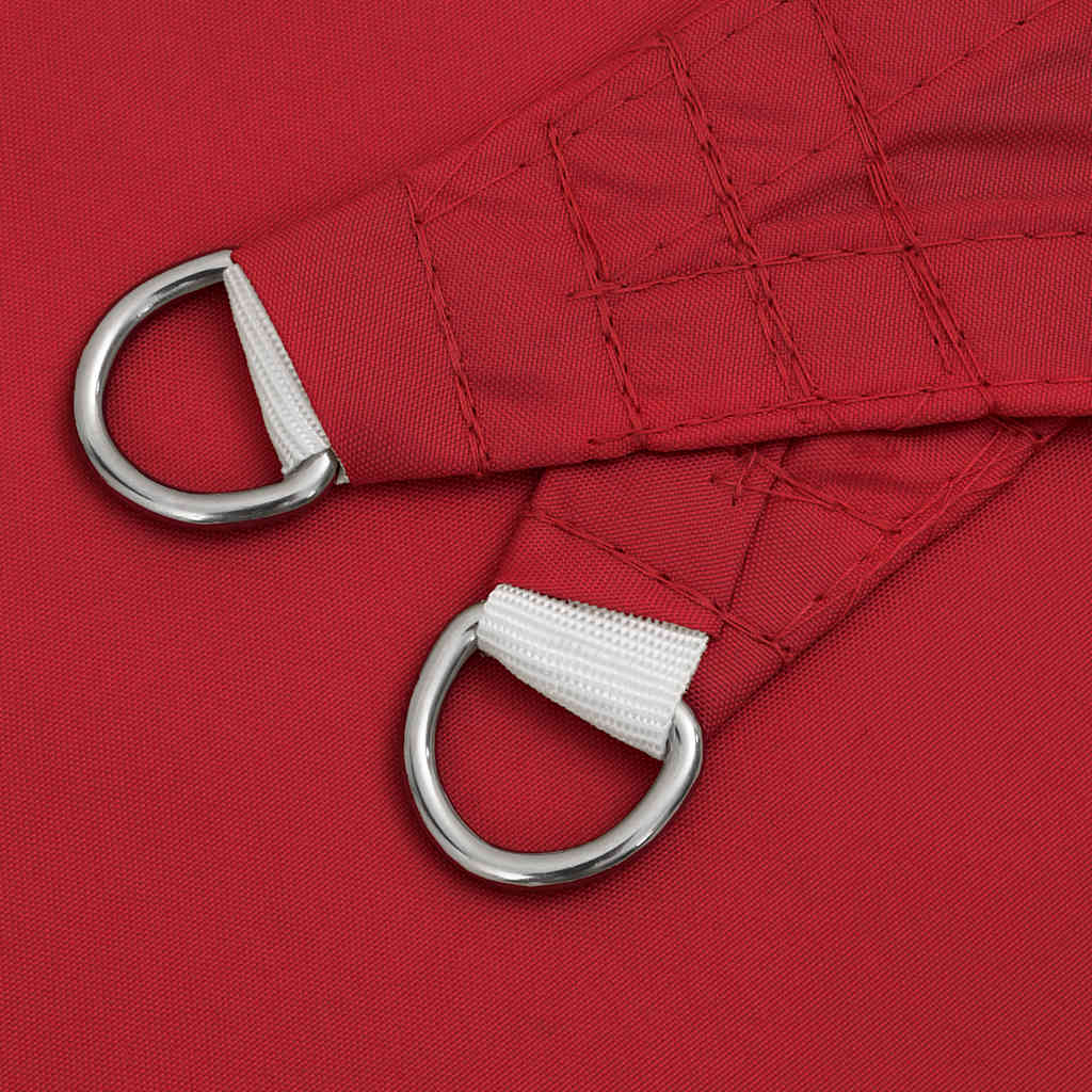 Sun Shade Sail Red 2x2x2 m 100% Polyester Oxford