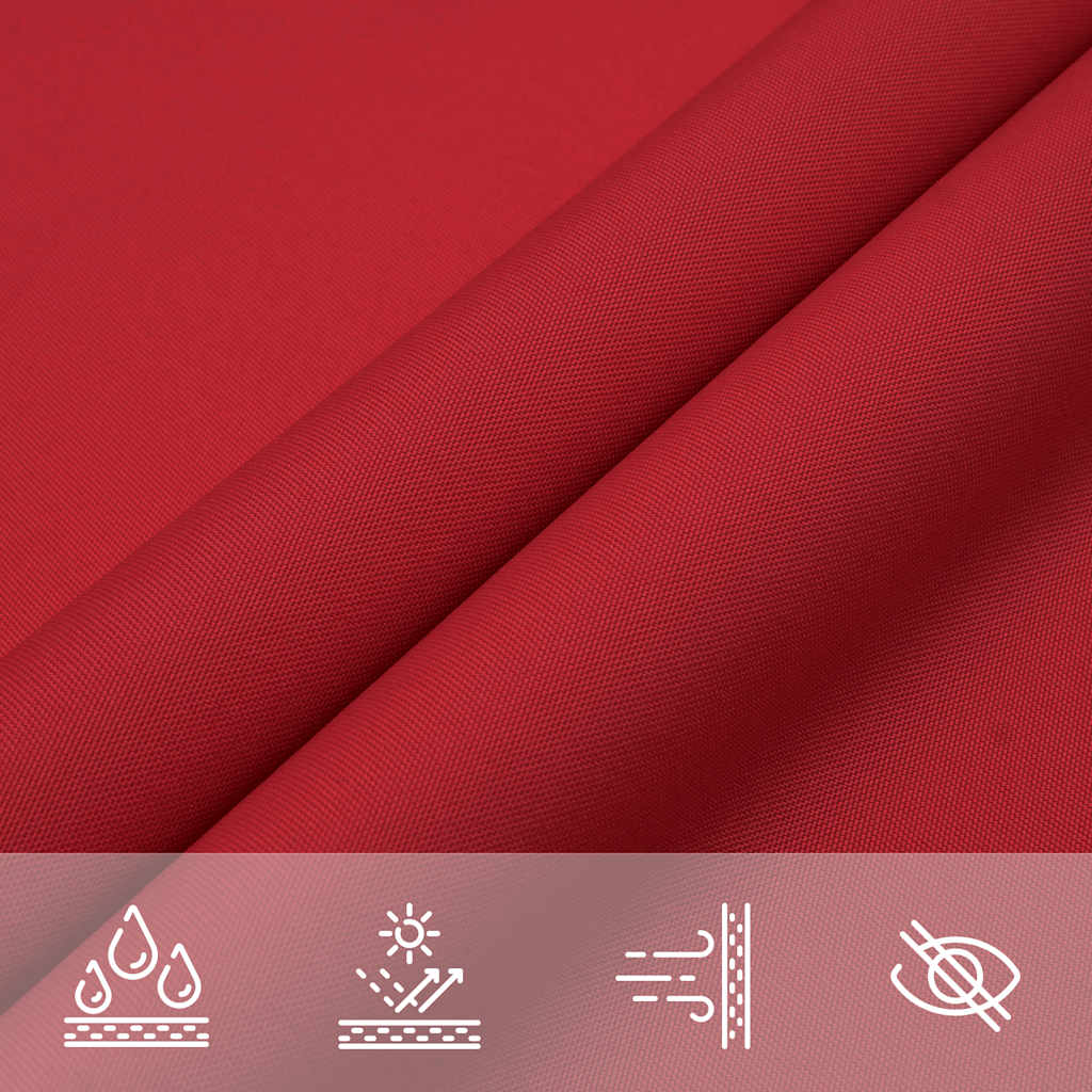 Sun Shade Sail Red 7x5x5 m 100% Polyester Oxford