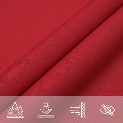 Sun Shade Sail Red 7x5x5 m 100% Polyester Oxford