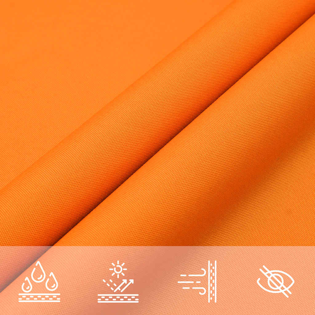 Sun Shade Sail Orange 2x2x2 m 100% Polyester Oxford