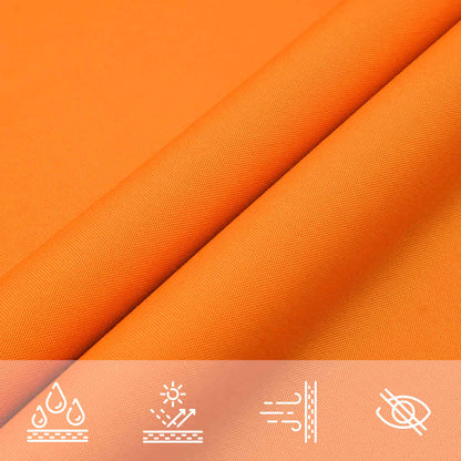 Sun Shade Sail Orange 2x2x2 m 100% Polyester Oxford