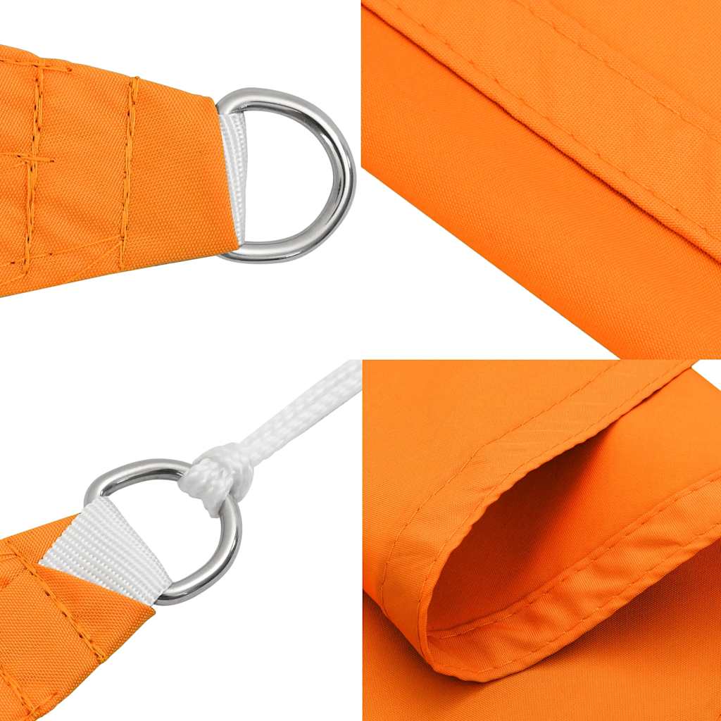 Sun Shade Sail Orange 7x5x5 m 100% Polyester Oxford