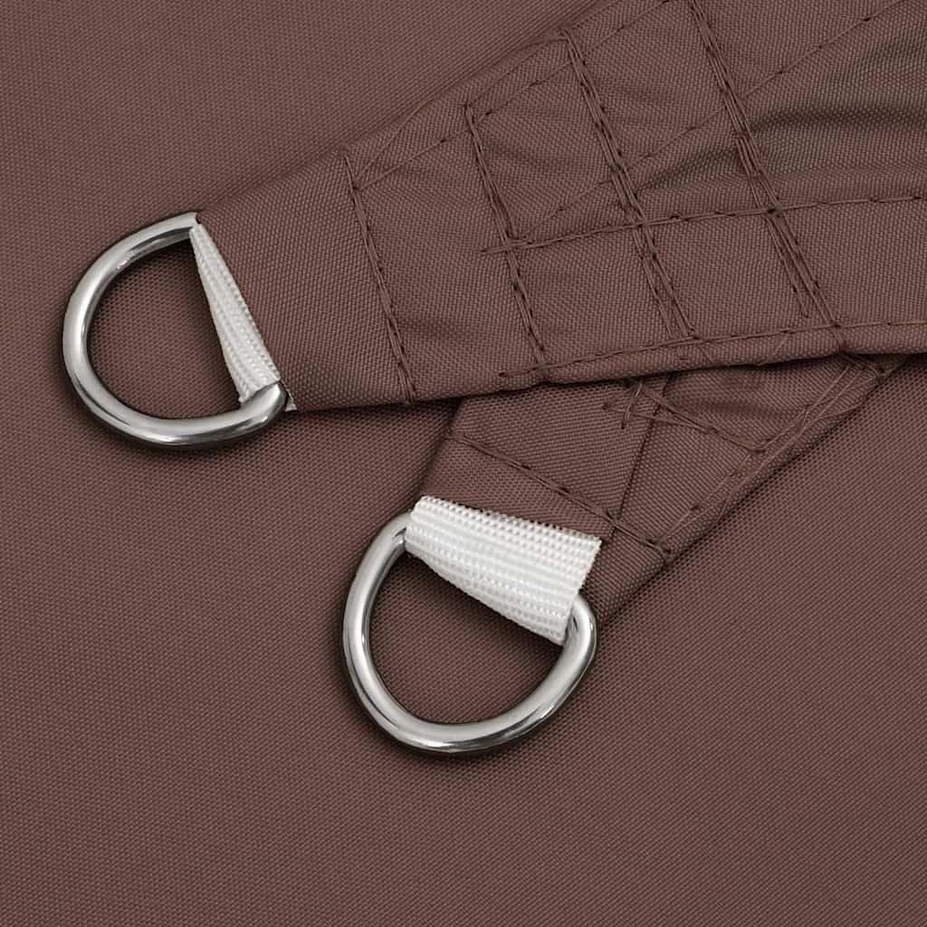 Sun Shade Sail Brown 7x5x5 m 100% Polyester Oxford