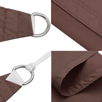 Sun Shade Sail Brown 7x5x5 m 100% Polyester Oxford