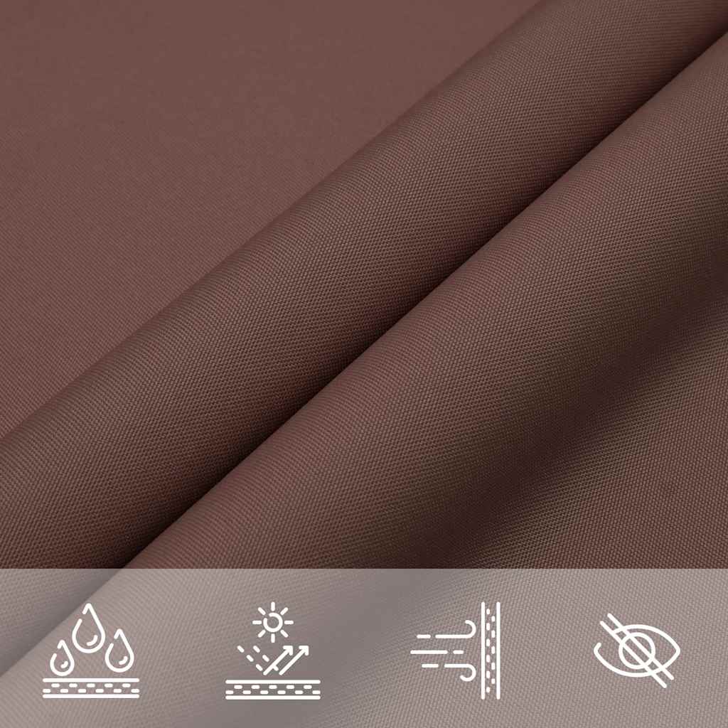 Sun Shade Sail Brown 7x5x5 m 100% Polyester Oxford
