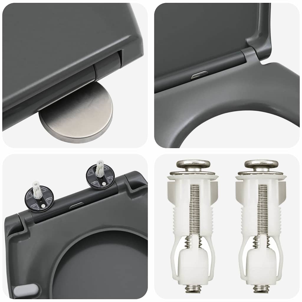 Quick Release Toilet suitable for Seat Anthracite