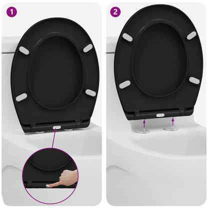 Quick Release Toilet suitable for Seat Black