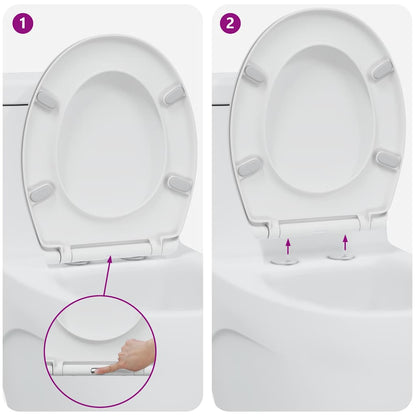 Quick Release Toilet suitable for Seat White