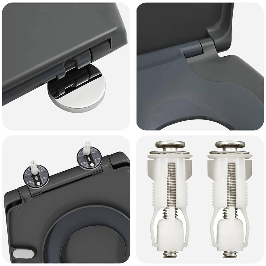 Quick Release Toilet suitable for Seat Anthracite