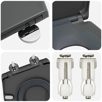 Quick Release Toilet suitable for Seat Anthracite