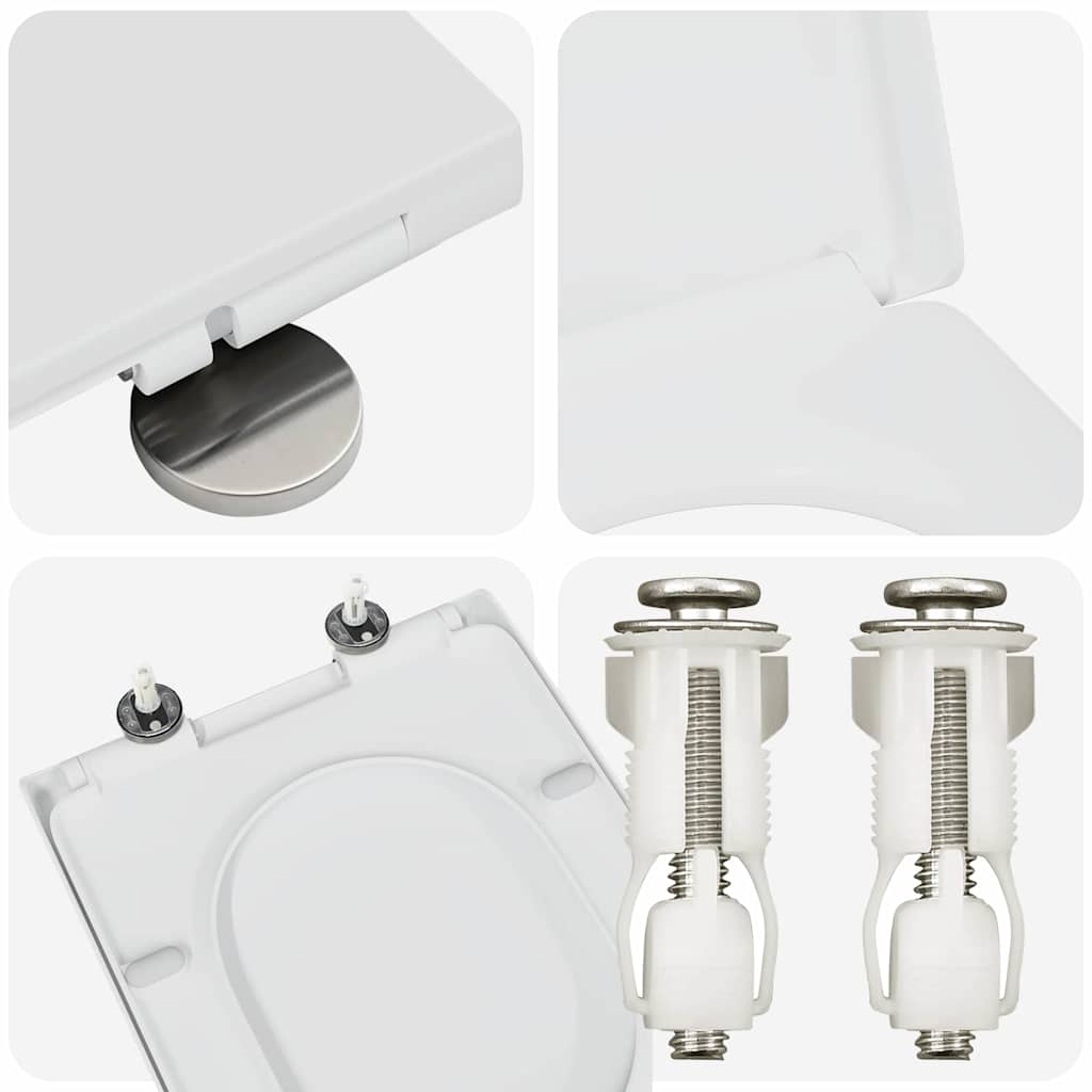 Quick Release Toilet suitable for Seat White 46.2 x 36 x 4.3 cm