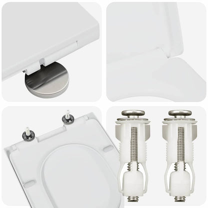 Quick Release Toilet suitable for Seat White 46.2 x 36 x 4.3 cm