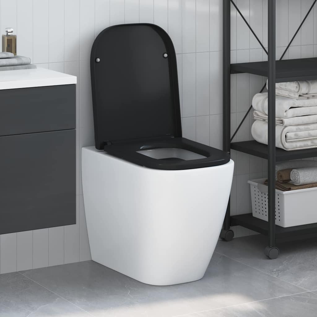 Quick Release Toilet suitable for Seat Black 44.5 x 35 x 3.6 cm