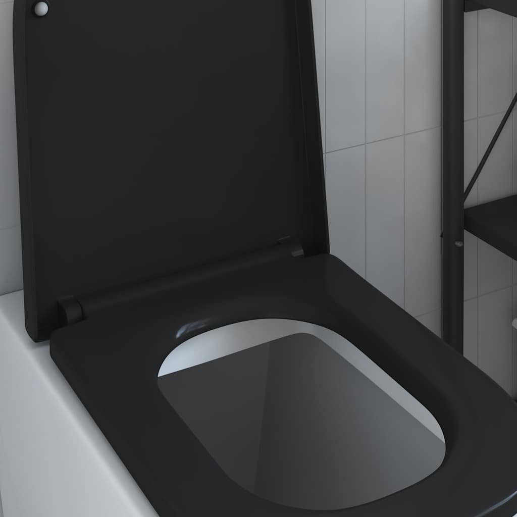 Quick Release Toilet suitable for Seat Black 44.5 x 35 x 3.6 cm