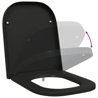 Quick Release Toilet suitable for Seat Black 44.5 x 35 x 3.6 cm