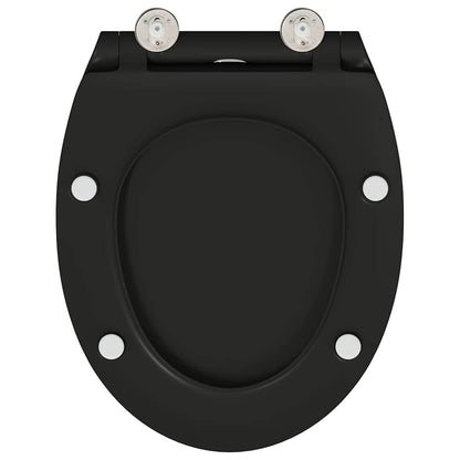 Quick Release Toilet suitable for Seat Black 45.5 x 37.5 x 3.8 cm Duroplast