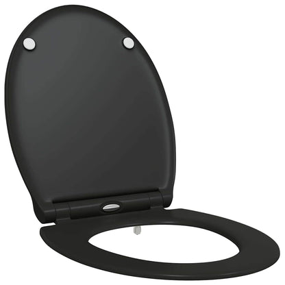 Quick Release Toilet suitable for Seat Black 45.5 x 37.5 x 3.8 cm Duroplast