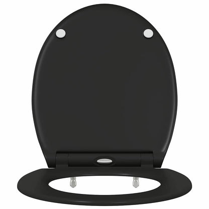 Quick Release Toilet suitable for Seat Black 45.5 x 37.5 x 3.8 cm Duroplast