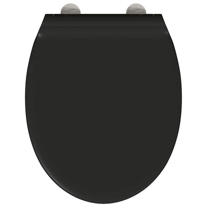 Quick Release Toilet suitable for Seat Black 45.5 x 37.5 x 3.8 cm Duroplast